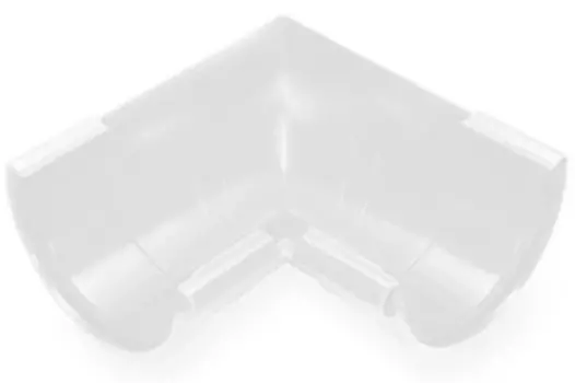 Galeco RAL 9010, 124/80 мм, Угол желоба внутренний 90°