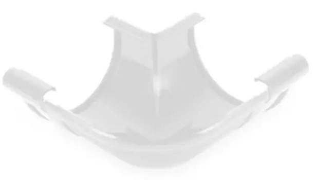 Galeco RAL 9010, 124/80 мм, Угол желоба внешний 90°