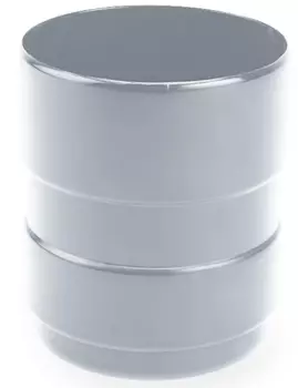 Galeco RAL 9010, 152/100 мм, Соединитель водосточной трубы ПВХ белый