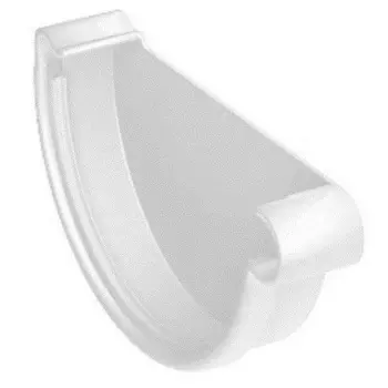 Galeco RAL 9010 152/100 мм,, Заглушка желоба левая ПВХ белая