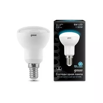 Gauss LED Reflector R50 E14 6W 4100K, Лампа