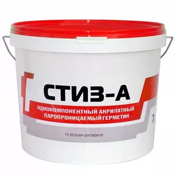 Герметик акрилатный Сази Стиз-А для наружных работ белый 7 кг