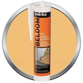 Герметик акриловый Belinka Beldom Wood для паркета ясень 300 мл