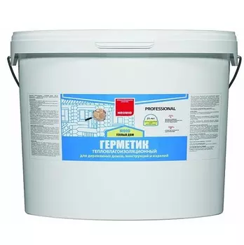 Герметик акриловый Neomid Wood Proffesional межшовный белый 15 кг