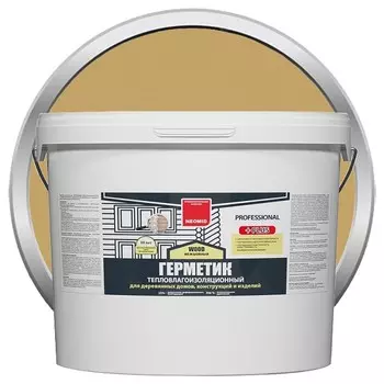 Герметик акриловый Neomid Wood Proffesional Plus межшовный сосна 15 кг