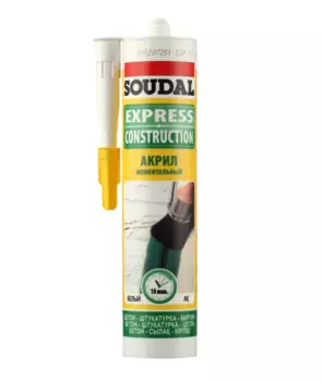 Герметик акриловый Soudal Моментальный белый 280 мл