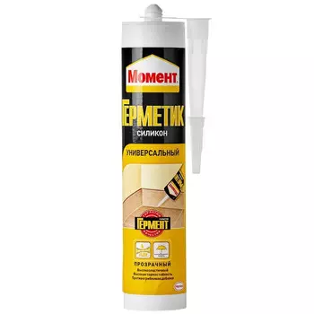 Герметик силиконовый Момент универсальный прозрачный 280 мл