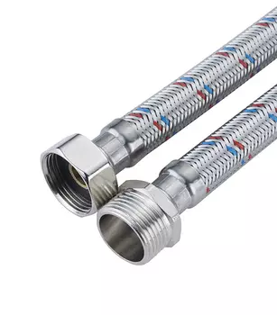 Гибкая подводка для воды 50 см 1" в/н