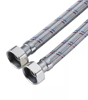 Гибкая подводка для воды 80 см 1" в/в