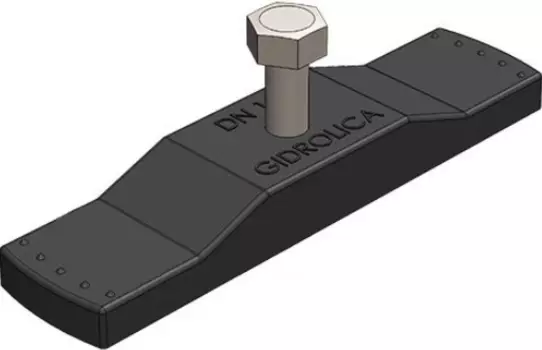 Gidrolica 108 DN100, Крепеж для водоотводного лотка