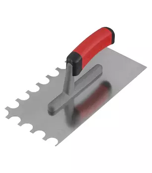 Гладилка зубчатая Corte с эргономичной ручкой зубчатая 15х20 мм 280х130 мм