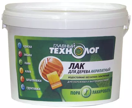 Главный Технолог Новбытхим, 1 кг, Лак для дерева тик