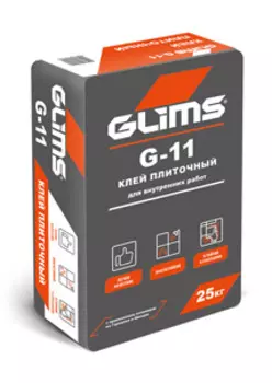 Glims G-11, 25 кг, Клей для плитки