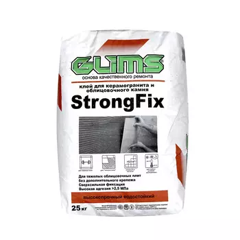 Glims StrongFix, 25 кг, Клей для плитки