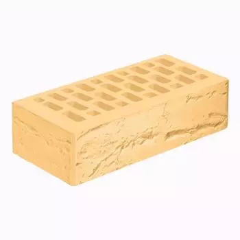 Голицынский 250х120х65 мм, Кирпич облицовочный одинарный руст (янтарь)