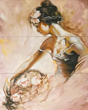 Декор для плитки Gracia Ceramica Arabeski Venge Panno 01 панно бежевое 60х75 см