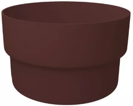 Grand Line, 120/87 мм, Соединитель водосточной трубы ПВХ шоколадный