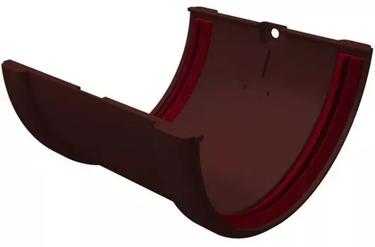 Grand Line 120/87 мм, соединитель желоба ПВХ с резиновым уплотнителем