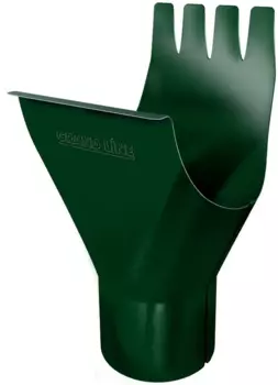 Grand Line RAL 6005, 125/90 мм, Воронка желоба зеленая