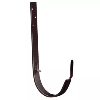 Grand Line RAL 8017 125/90 мм, Кронштейн желоба металлический длинный