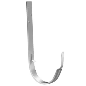 Grand Line RAL 9003 125/90 мм, Кронштейн желоба металлический длинный