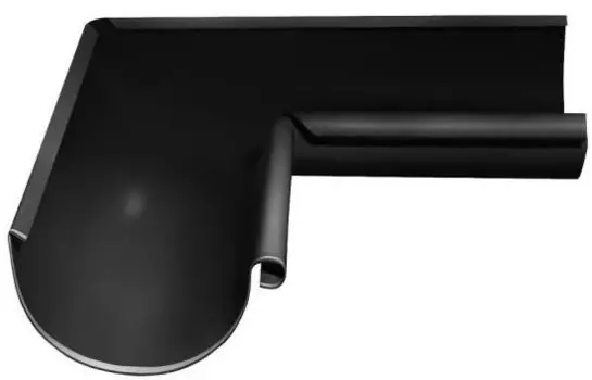 Grand Line RAL 9005, 125/90 мм, Угол желоба внутренний 90°