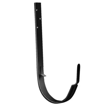 Grand Line RAL 9005 125/90 мм, Кронштейн желоба металлический длинный