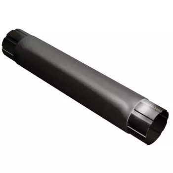 Grand Line RR 32 (темно-коричневая) 125/90 мм, 1 м, Труба соединительная оцинкованная