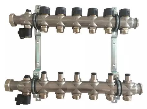 Гребенка для напольного отопления Oventrop Multidis SF на 6 контуров