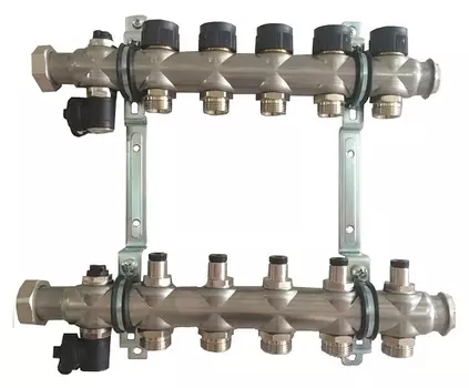 Гребенка для напольного отопления Oventrop Multidis SF на 5 контуров