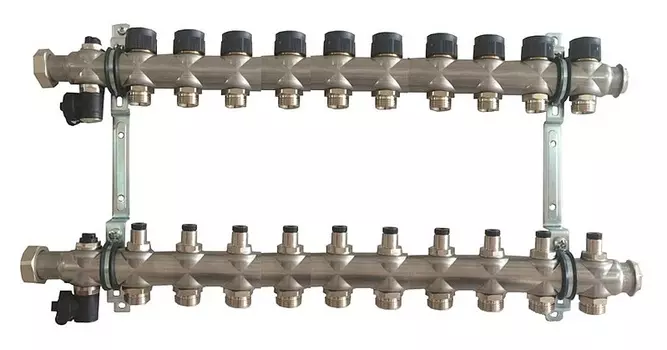 Гребенка для напольного отопления Oventrop Multidis SF на 10 контуров