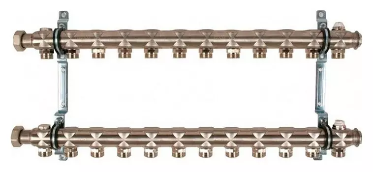 Гребенка для отопителных приборов Oventrop Multidis SH на 12 контуров