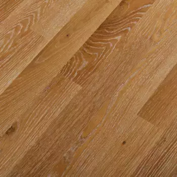 Greenline Effect (дуб коньячный), 2200х186х14 мм, Паркетная доска трехполосная брашированная лак