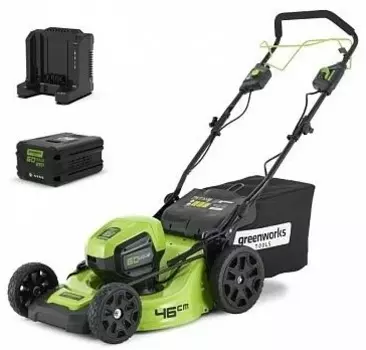 Greenworks 60V GD60LM46SPK4, Газонокосилка аккумуляторная