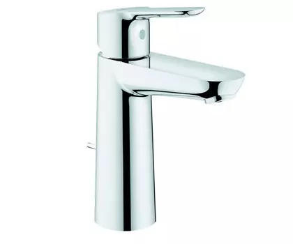 Grohe 23 758 000 BauEdge Смеситель для раковины 108 мм, со сливным гарнитуром, EcoJoy