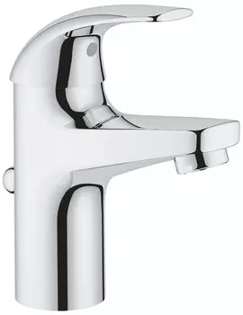 Grohe 32 805 000 BauCurve Смеситель для раковины 81 мм, со сливным гарнитуром