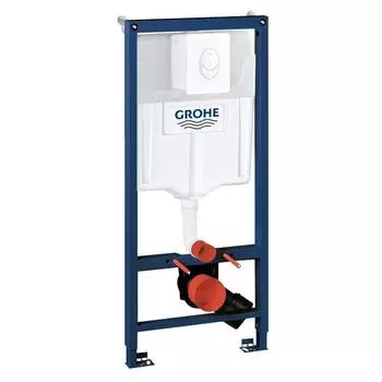 Grohe 38 722 001 Rapid SL 3 в 1, для подвесного унитаза, Набор (панель Alpin+рама+уголки) 0 Бел