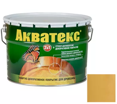 Грунт-антисептик для древесины Акватекс Сосна 10 л