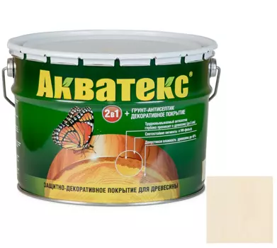 Грунт-антисептик для древесины Акватекс Ваниль 10 л
