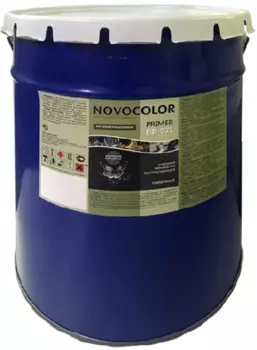 Грунтовка антикоррозионная алкидная Novocolor ГФ-021 красно-коричневая 25 кг
