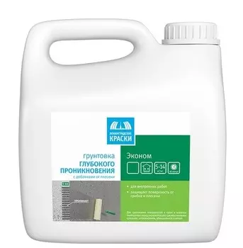 Грунтовка глубокого проникновения Ленинградские краски Эконом 5 л