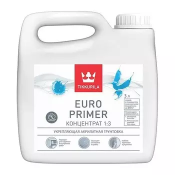 Грунтовка Tikkurila Euro Primer 3 л