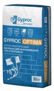 Gyproc Optima, 30 кг, Штукатурка гипсовая