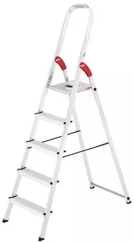 Hailo Стремянка алюминиевая, 5 ступеней