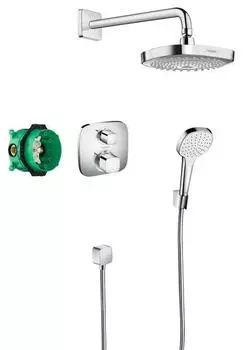 **HG 27 294 000 Croma Select E Душевая система для душа с терм., Ø180/110 мм, 2/1 реж., Комплект