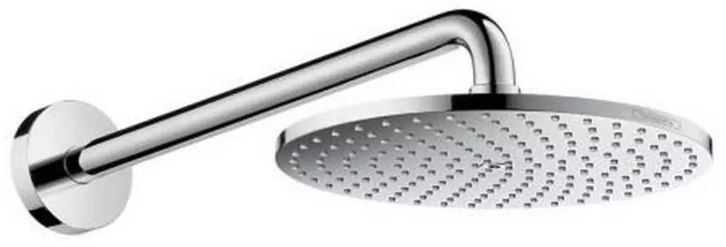 HG 27 607 000 Raindance S Верхний душ Ø240 мм, 1 режима, с боковым кронштейном 390 мм, ½"