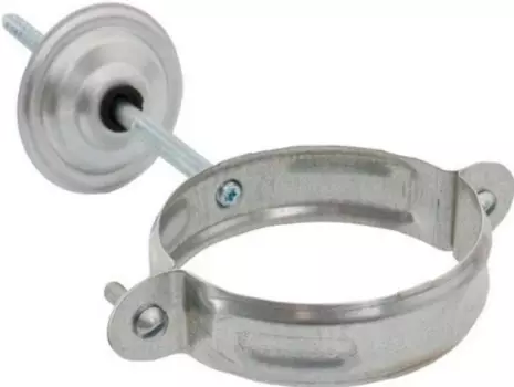 Хомут Aquasystem (цинк), 125/90 мм, водосточной трубы