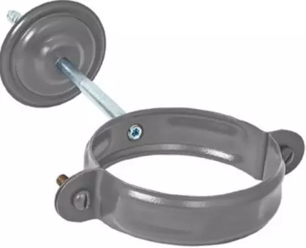 Хомут Aquasystem RR 23 (темно-серый), 125/90 мм, водосточной трубы