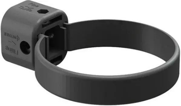 Хомут Docke Lux (графит), 141/100 мм, водосточной трубы ПВХ