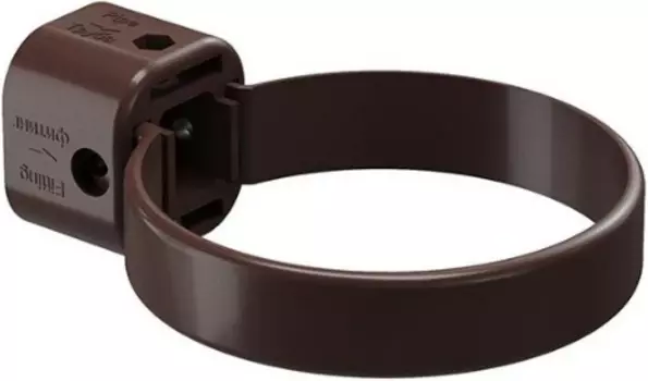 Хомут Docke Lux (шоколад), 141/100 мм, водосточной трубы ПВХ